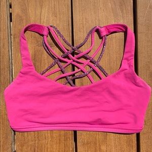 Lululemon hot pink size 2 sports bra